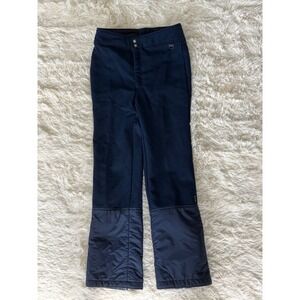 SKYR Mens Ski Snow‎ Pants Navy Blue Wool Blend Zip Bottoms Size 32R